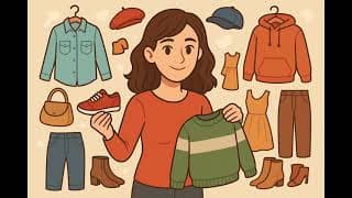 French Listening Practice (slow pace)/ Compréhension orale en français - Clothes/ Les vêtements